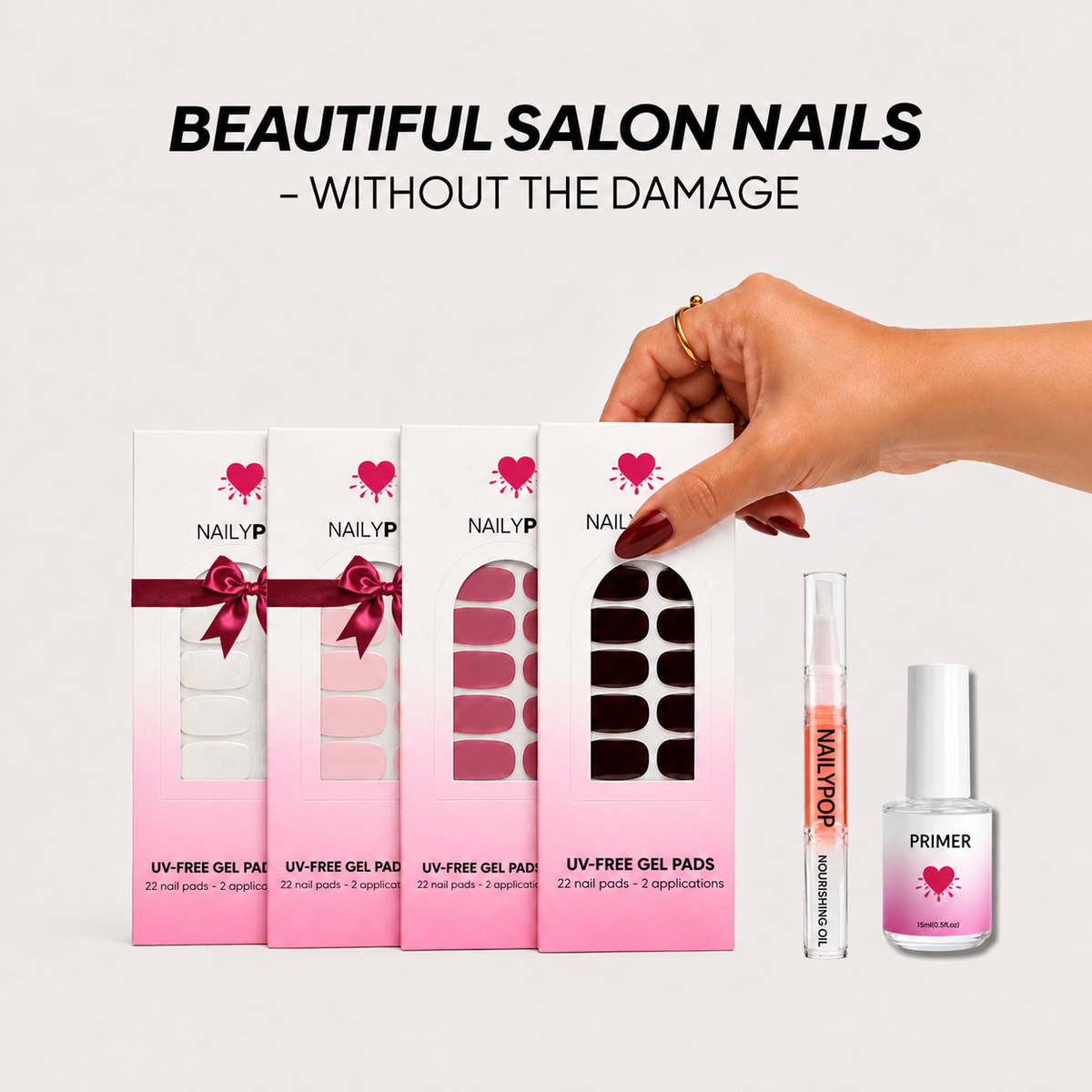 DISCOVERY PACK 2+2 FREE - NAILYPOP: Beautiful salon nails without the damage
